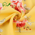 Printed flower woven plain crepe viscose rayon fabric